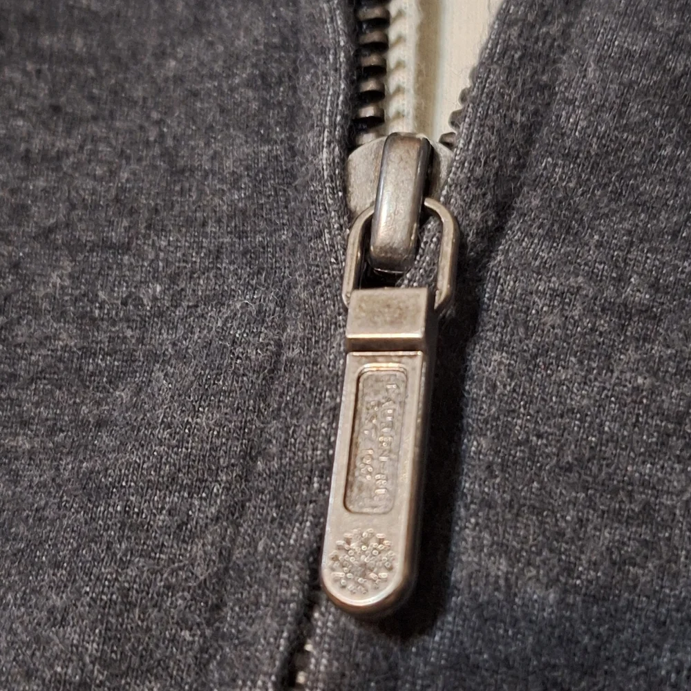 Lauren Ralph Lauren womens Medium gray full zip sweat jacket Heritage Old Money - Picture 4 of 8